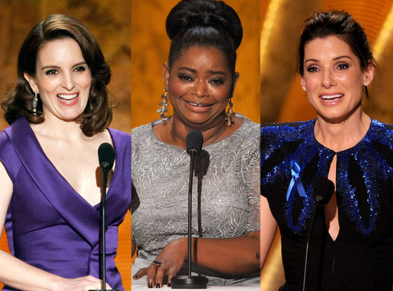 Tina Fey, Octavia Spencer, Sandra Bullock Tina Fey, Octavia Spencer, Sandra Bullock